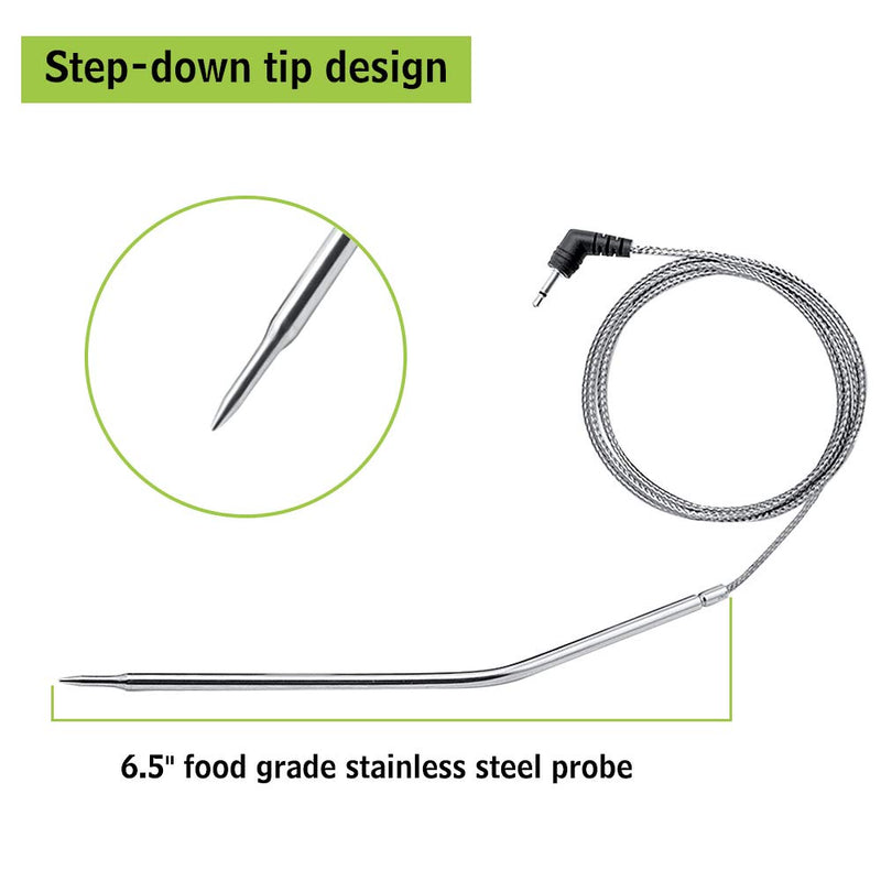 Official ThermoPro Stainless Steel Probe Replacement Stainless Meat Probe for TP06S, TP07, TP610, TP16, TP16S