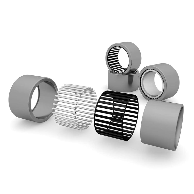 uxcell B1210 Needle Roller Bearings, Full Complement Drawn Cup, Open, 3/4-inch I.D. 1-inch OD 5/8-inch Width 6670N Static Load 4010N Dynamic Load 5500Rpm Limiting Speed 2pcs 3/4x1x5/8"