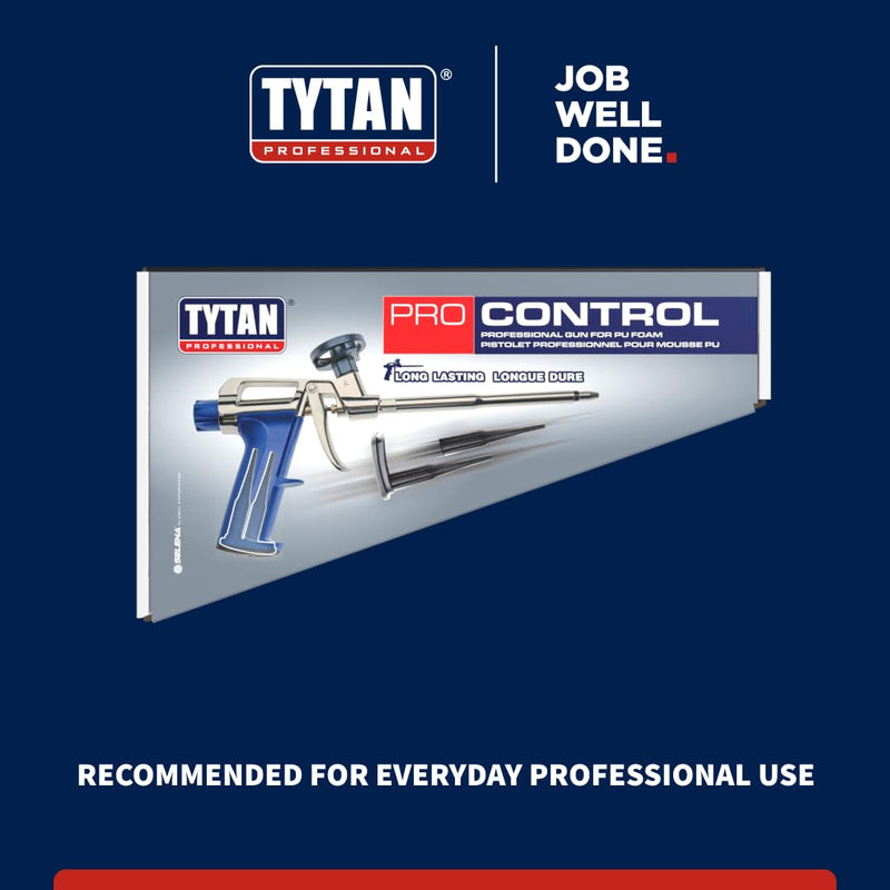 Pro Control Gun Foam Spray Applicator Gun, PU Insulating Foam Applicator Gun for Precise Dispensing, Heavy-Duty Professional Foam Gun for Construction and Home Improvement