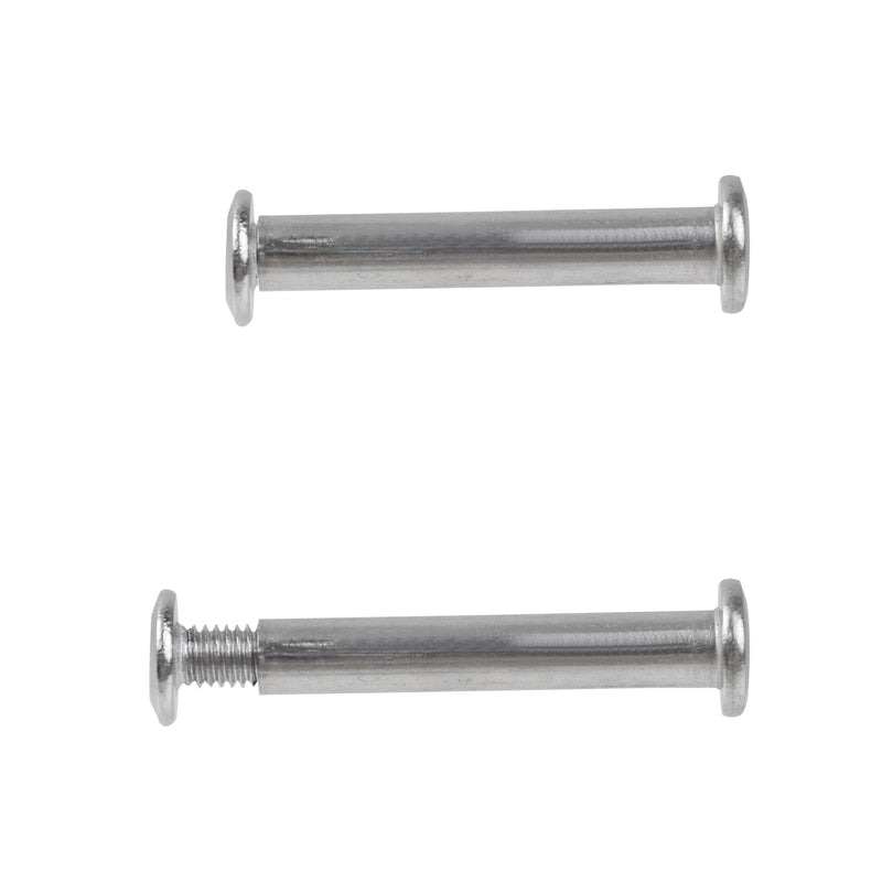 Oedema 20 Sets M5×10mm Silver Screw Rivets Φ6×35mm Furniture Nuts Stainless Steel Binding Post Screw for Leather Binding, Furniture M5×10mm, Φ6×35mm