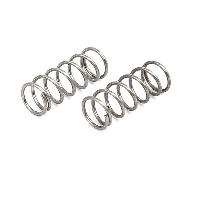 uxcell Compression Spring,304 Stainless Steel,6mm OD,0.6mm Wire Size,15mm Free Length,Silver Tone,10Pcs