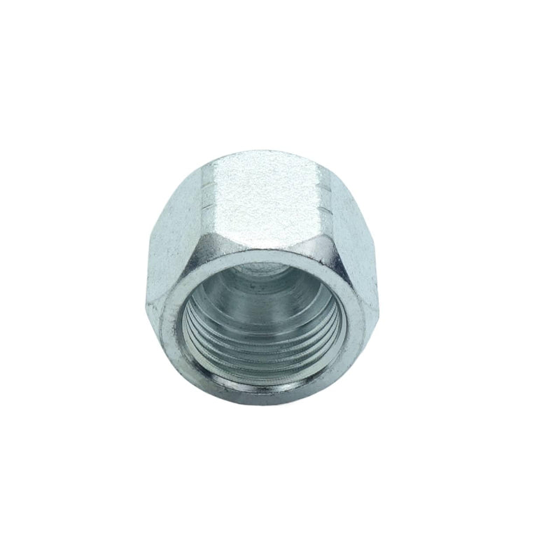5 Pcs 1/2" Tube OD JIC Flared Tube Fitting Cap Nut Steel Hydraulic Adapter 1/2" JIC Cap 5