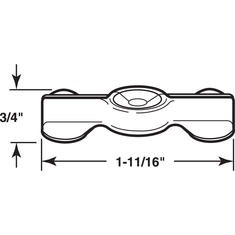 Prime-Line PL 14843 Nickel-Plated Double-Wing Flush Clips (25 Pack)