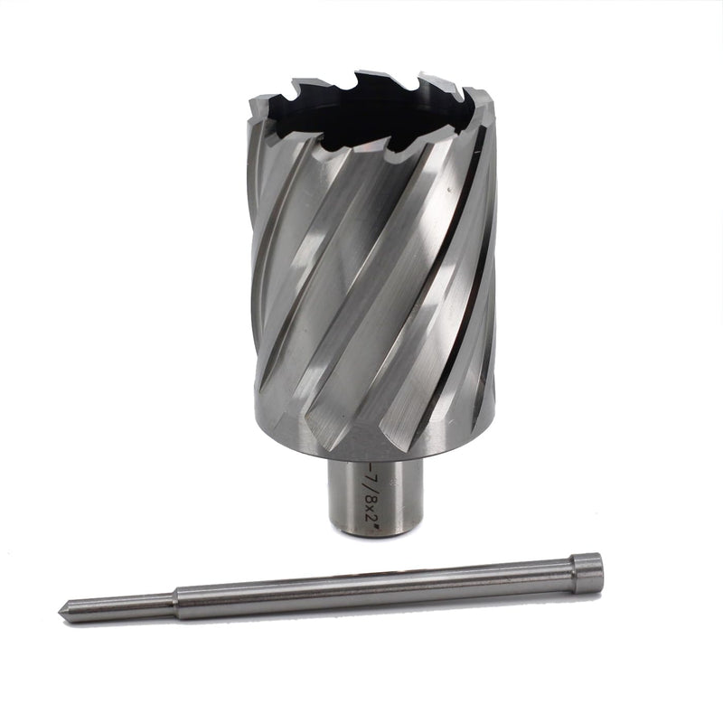 OSCARBIDE 1-7/8" x 2" HSS Annular Cutter 3/4" Weldon Shank Mag Drill Bit | 2 Flat Shank | 1-7/8"Cutting Diameter | 2"Cutting Depth | Burr-Free Holes | Rapid Chip Removal | Precision Ground Edges