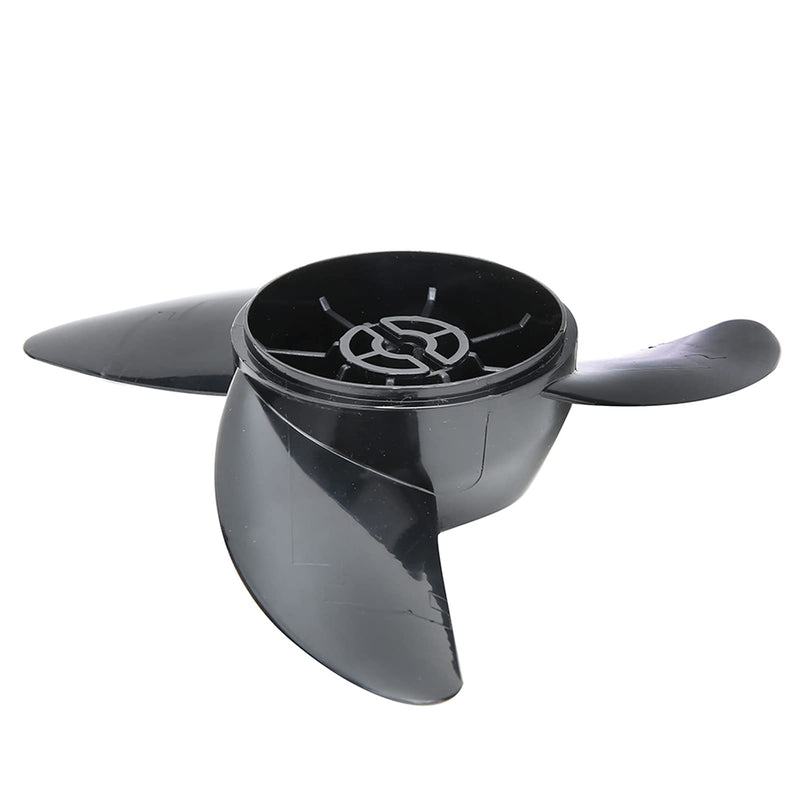 Fydun 12V24V Thicken Plastic, Thruster Fitting Outboard Motor Trolling Motor Propeller Electric 3 Propeller Accessory