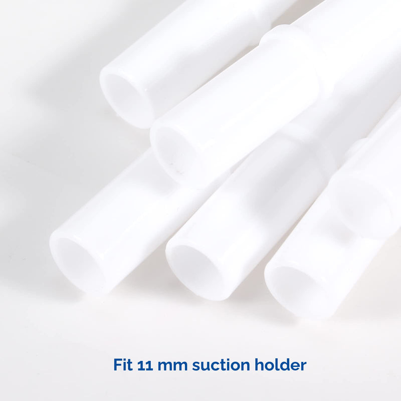 JMU 100Pcs Dental Surgical Aspirator Tips 1/8" Inch, Disposable Suction Tips White, 4 Bags of 25 White-1/8" 100