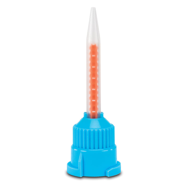 Practicon MIXPAC T-Mixer Blue & Orange Mixing Tips, 4:1 or 10:1, Pack of 50