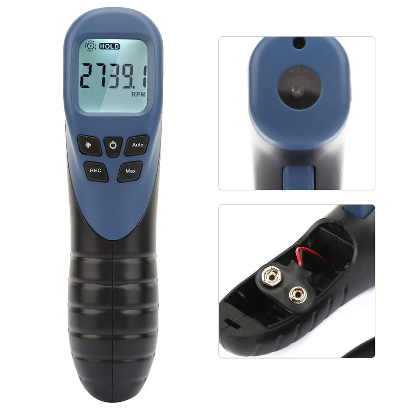 Digital LCD Photo Tachometer, TL900 Tachometer Automotive Digital Non RPM Meter Handheld Tachometer Speed Gauge Tester (Battery not Included)