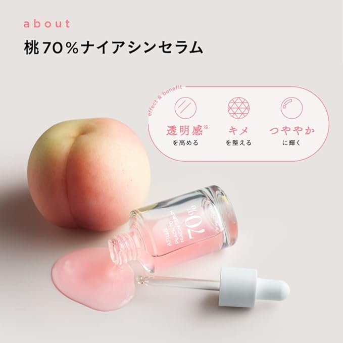 ANUA Peaches 70% Niacin Serum, 1.0 fl oz (30 ml), Beauty Essence, Skin Tone Care, Exfoliating Care, Light Light, Shiny Skin, Moisture Moisturizing, Sensitive Skin, Dry Skin, Korean Cosmetics - NewNest Australia