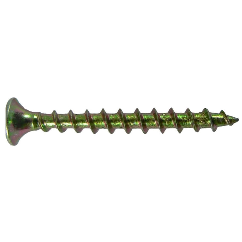 DRYWALL Screws: YELLOW ZINC #6 x 1-1/4" (12.5 OUNCES ~215 Screws) COARSE THREAD Drywall Screws (sheetrock Screws) for gypsum board, sheetrock, plasterboard. Low cost, all purpose wood Screws #6 x 1-1/4" 12.5 OUNCES ~215 Screws