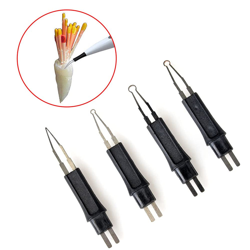 5 X 4pcs/Pack Heated Gutta Cutter Tips for Gutta Percha Point Heating Cutter Tooth Gum