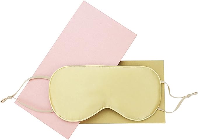 Ear Mounted Silk Eye Bag Shading Eye Pillow Eye Cover Blindfold Eyeshield Glasses for Relaxing Sleeping Nap Travel - NewNest Australia