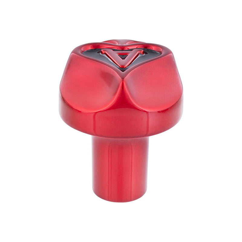 United Pacific 71040 Heavy-Duty Diecast Ace of Spades Air Valve Knob, Strong & Durable, Easy Install – Candy Red w/Gloss Black Inlay – ONE Unit