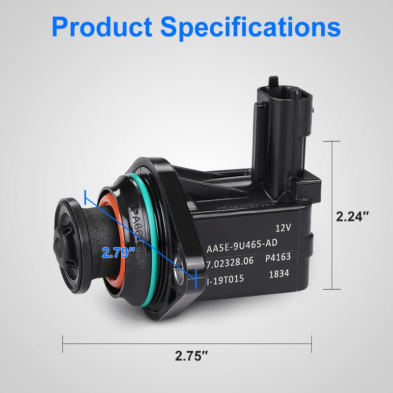 Turbo Solenoid Valve Replacement for AA5E-9U465-AD Compatible with Ford Expedition Explorer F-150 F150 Flex Transit Lincoln MKS MKT Navigator Turbocharger Intercooler Pressure Relief