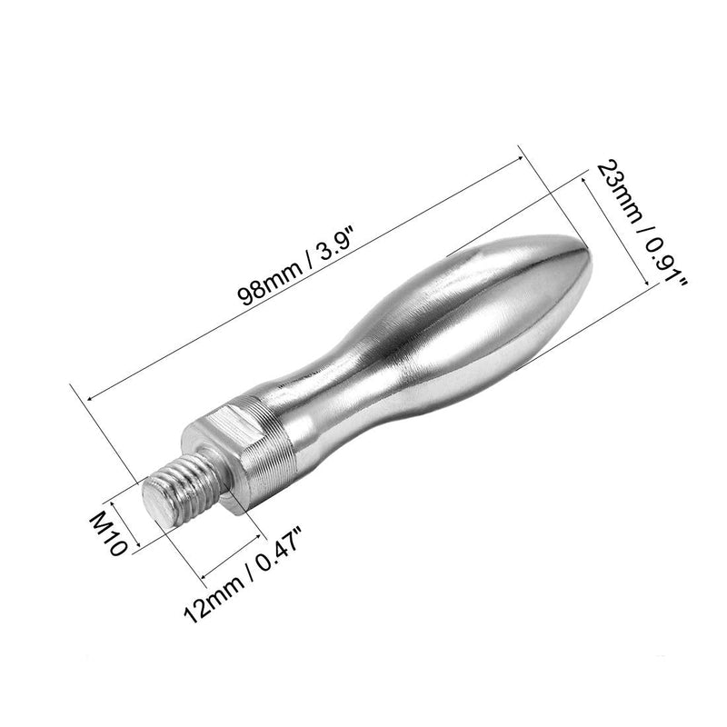 uxcell Clamping Handle Screw Knob Handle M10 x 12mm Threaded Steel Revolving Handle Grip M10x12mm