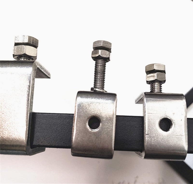 304 Stainless Steel C-Clamp with 0.79 Inch Wide Jaw Opening Heavy Duty Metal U Clamps for Woodworking Welding Building Household and Construction(4PCs)
