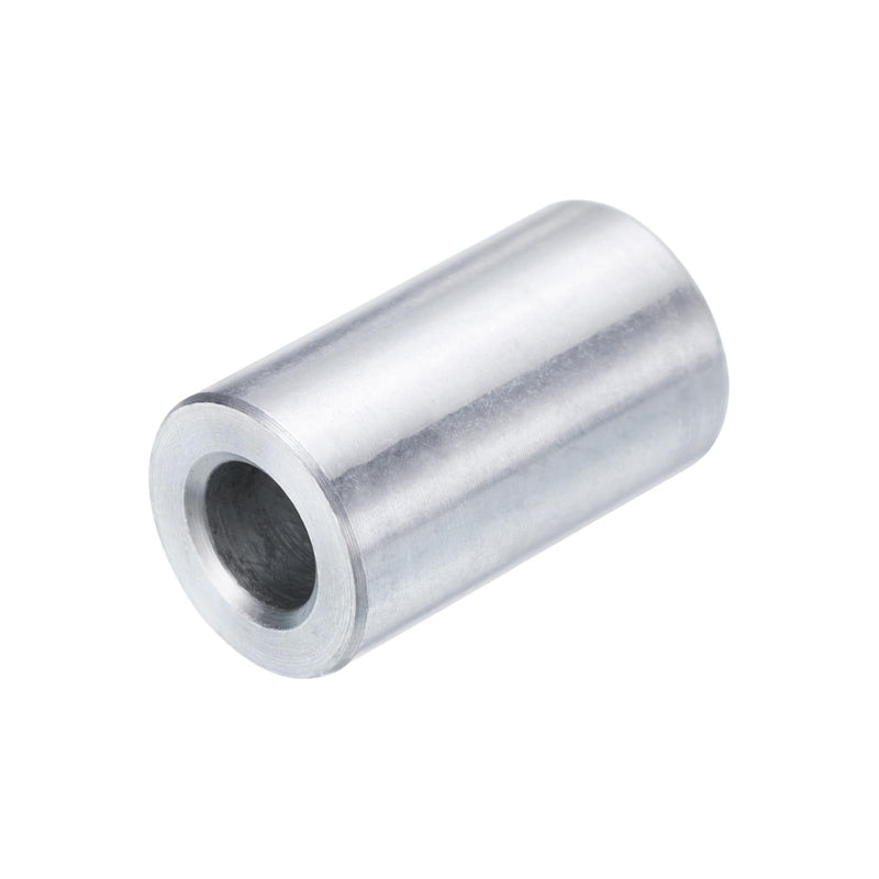 uxcell 5pcs Aluminum Spacer 1/4" Bore x 1/2" OD x 3/4" Length Screw Standoff Bushing Plain Finish Round Metal Spacer for 1/4 ID Screws Bolts and Rods 1/4" x 1/2" x 3/4" Silver Tone