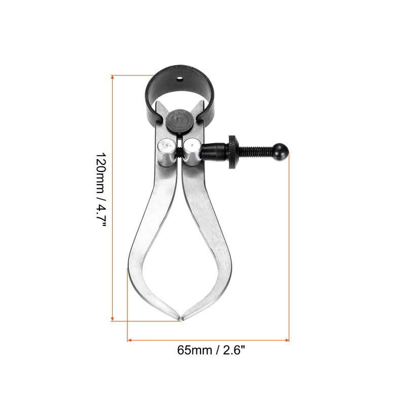 uxcell Spring Outside Caliper 4 Inch Stainless Steel Adjustable Spring Caliper Bent-Leg for Wood Turning Lathe Projects 4.7 Inch