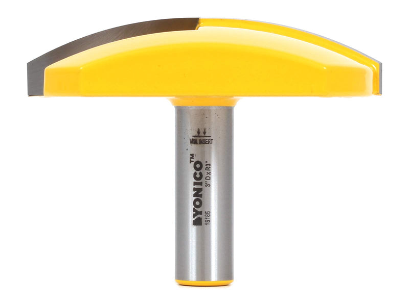 YONICO Router Bits Horizontal Crown 3-Inch Radius 1/2-Inch Shank 16185 3" Diameter - 3" Radius - 1/2" Shank