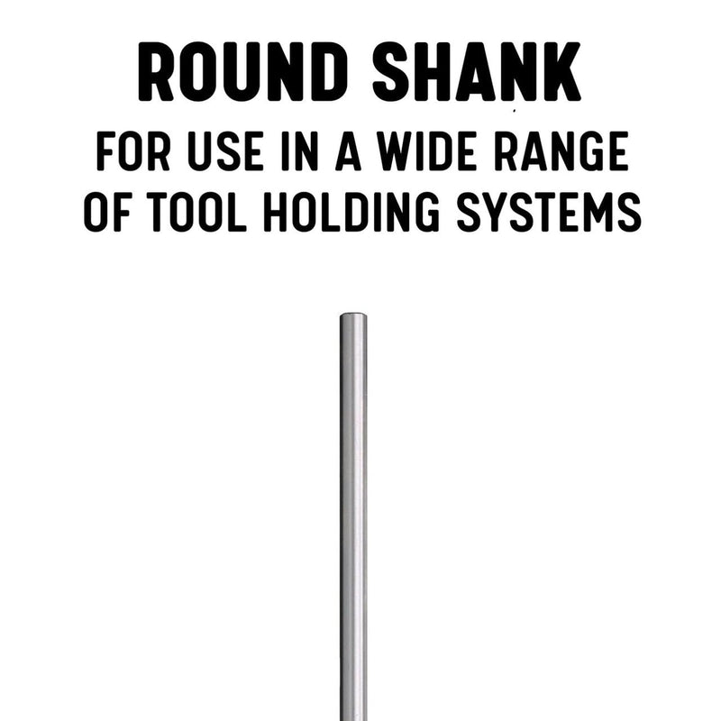 Drill America - DWRRSP3/8 3/8" High Speed Steel Straight Shank Spiral Flute Chucking Reamer, DWR Series 3/8 inches