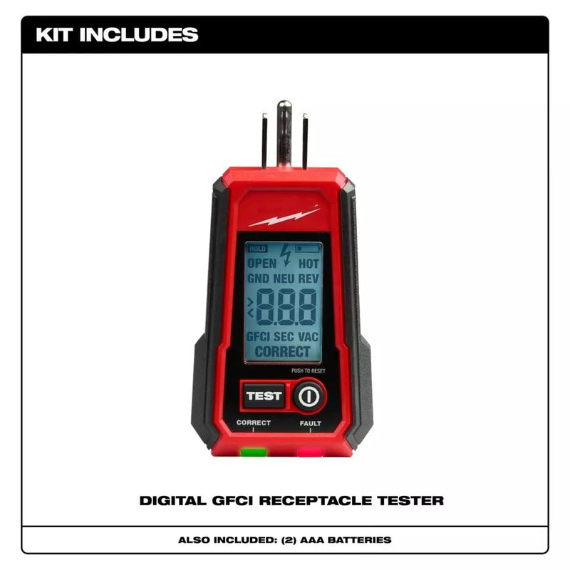 2224-20 for Milwaukee Digital GFCI Receptacle Tester