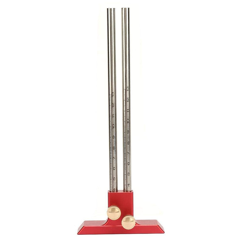 Wood marking gauge, Stainless Steel Woodworking Double Head Scriber Ruler Marking Gauge Wood Scribe Tool Carpentry For Carpenter