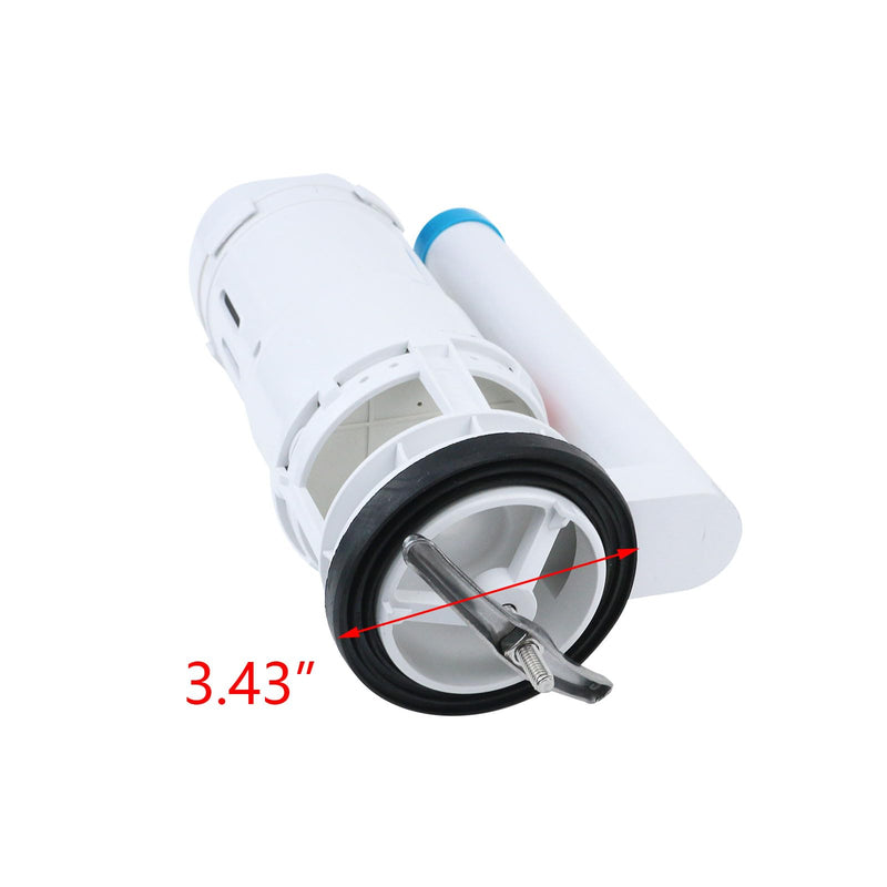 T Tulead Toilet Dual Flush Valve,Fill Valve,Push Button,Toilet Repair Kit 210mm Height, for 255-305mm Toilet Tank, for Ceramic Hole Dia, 65-70mm