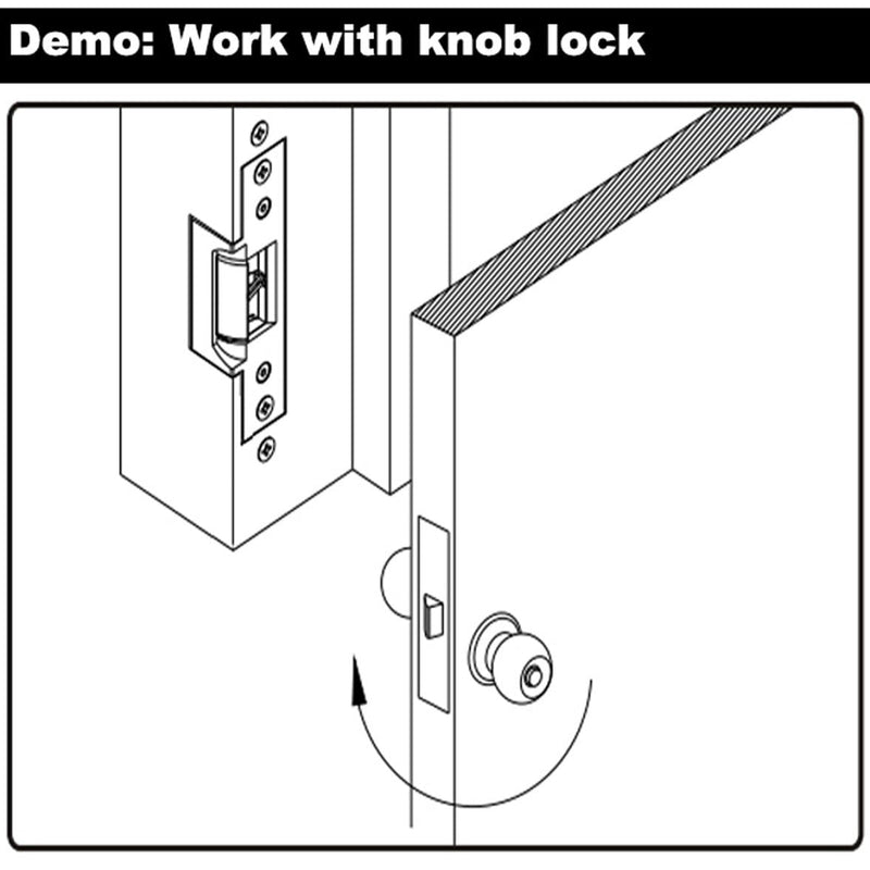 UHPPOTE ANSI Standard Heavy Duty Electric Strike Lock Fail Safe for Door Access Control System
