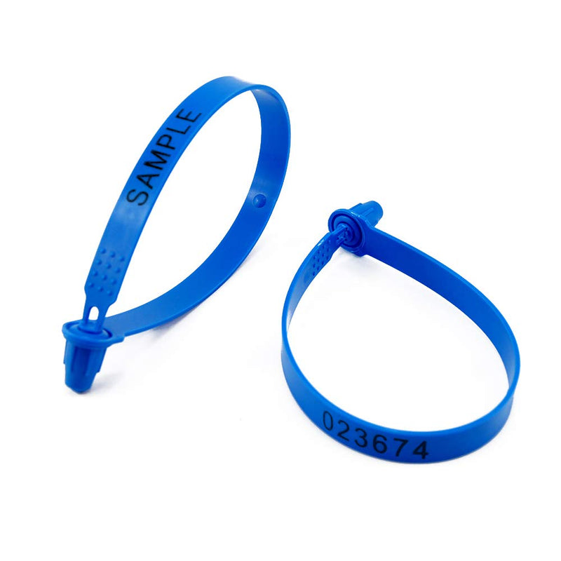 100 Plastic Trailer Seals Plastic Truck Seals Tamper Proof Seals High Security Shipping Tags Numbered Security Seals Container Seals Plastic Seal Tag (Blue) 100 Blue