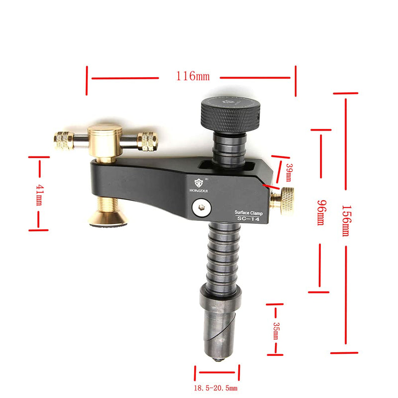 HONGDUI Bench Dog Clamp, Fit for 3/4"(19/20mm) Workbench Dog Hole, Adjustable Dog Hole Clamp for MFT Tables Woodworking Clamp