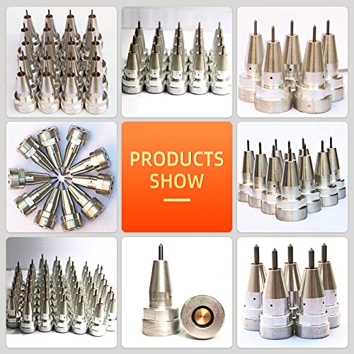 US Stock Zac 3mm Pneumatic Dot Peen Marking Pin with Tailstock Dia.10.7mm /Needle and Needle Sleeve for Pneumatic Dot Pin Engraving Machine Stylus Dot Peen Marking Machine Needle Dot Marking Pin