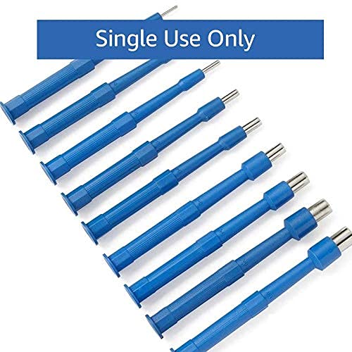 Box of 10 Disposable Biopsy Punch, Sterile Biopsy Dermal Punch for Piercing, Stainless Steel Skin Piercing Tool with Protective Handle (3.5 MM)… 3.5 MM