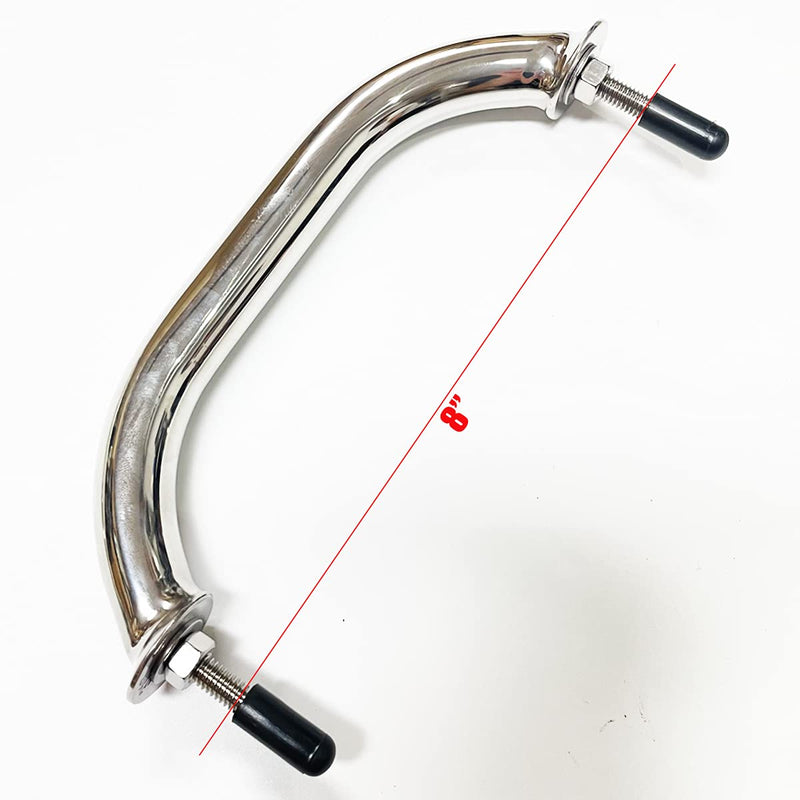 8 Inch Boat Grab Handle 316 Stainless Steel, Marine Boat Hardware for Multipurpose (1 PCS) (8 Inch) Modern