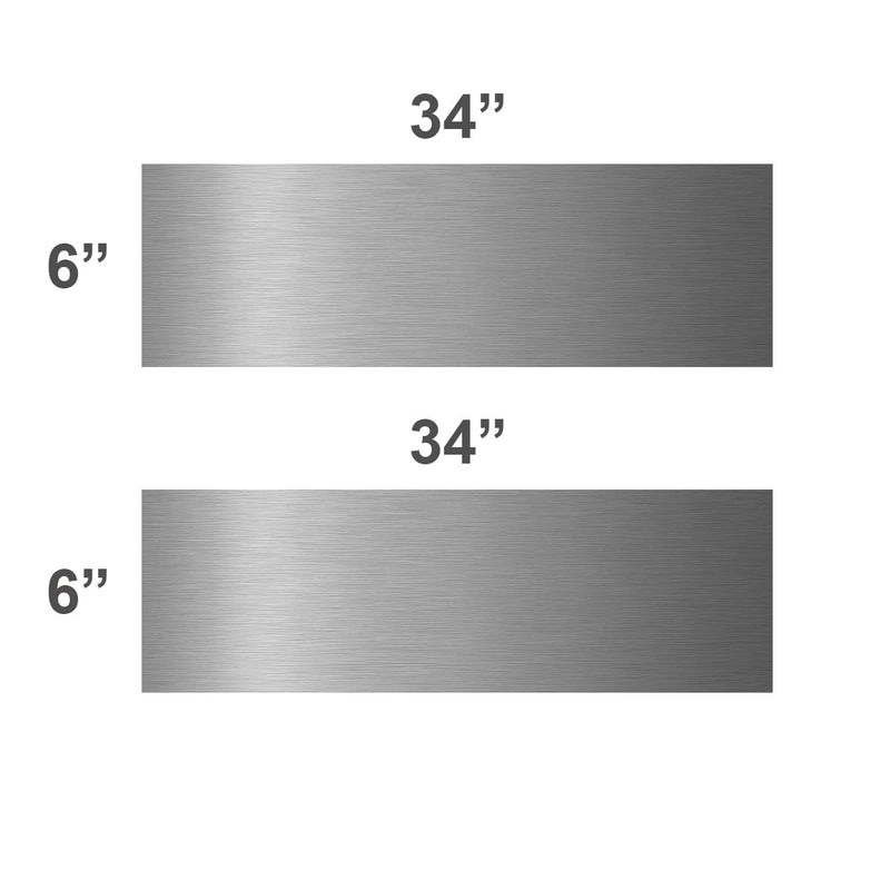 KOSHKA Door Kick Plate Peel and Stick (6"x 34", Stainless Steel Finish) 1