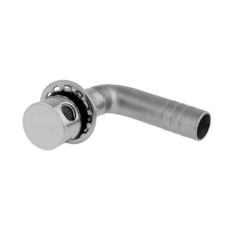 3/5" Marine Grade 90° Bend Gas Fuel Tank Vent Boat Yacht, 316 Stainless Steel Boat Fuel Waste Water Gas Diesel Tank Vent Flush Moun (Type: 90° Bend Hull) Type: 90° Bend Hull