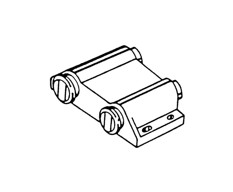 QCAA Magnetic Touch Latch for Cabinet, Push to Open, Double Barrel, White, 2 Pack, Made in Taiwan White(Double)