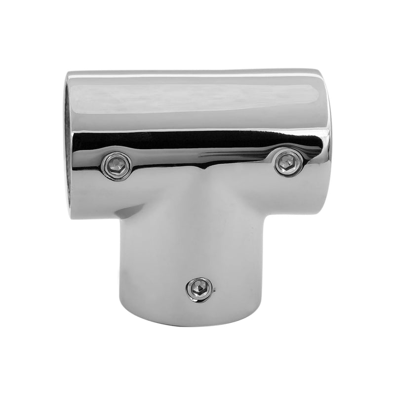 Marine Grade Stainless Steel 316 Polished Boat Yacht Deck Hand Tee/Tee Hinge for 7/8 inch Pipe or Tube 2PCS