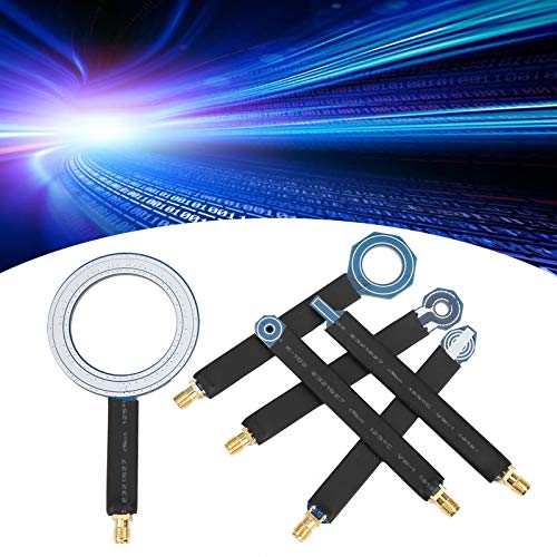 6Pcs PCB Near‑Field Magnetic Field Probe, EMC EMI Near Field Probes Set with Storage Box, SMA Female Conduction Radiation Antenna for Locate and Identify Potential Sources of