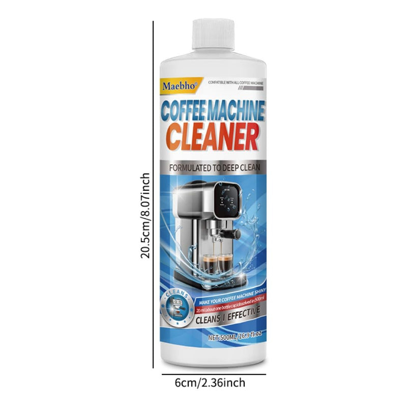 Espresso Coffee Machine Descaling Solution 16.9 oz – Universal Descaler Cleaner Compatible with Keurig,Nespresso,Breville,Delonghi, Ninja - Coffee Maker Cleaning Solution