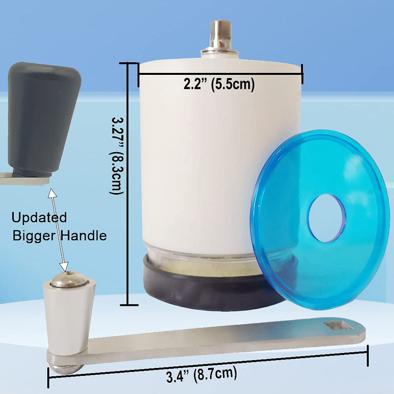 CoaGu Pill Crusher and Pulverizer - 2 Pack Pill Boxes and Cutter - Labor-Saving Grinder for Efficiently Crushing Multiple Tablets into Fine Powder 2pcs Pill Cases