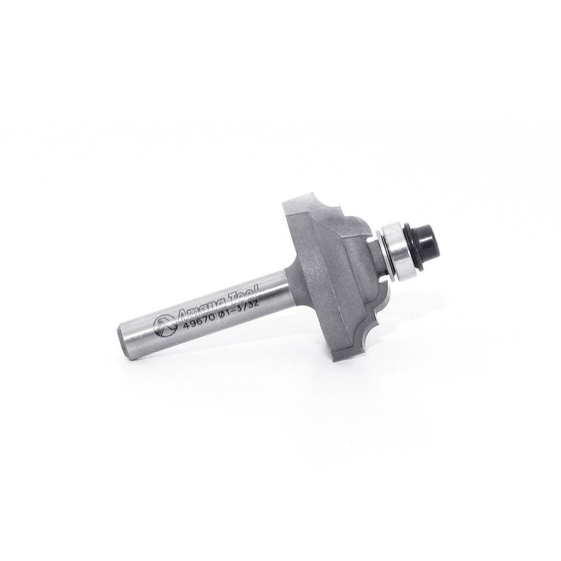 Amana Tool - 49670 Carbide Tipped Classical Stile 1-3/32 Dia x 1/2 x 9/64 Radius x 1/4 Inc 1-3/32 Dia x 1/2 x 1/4 In