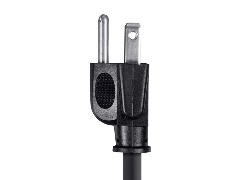 Monoprice Extension Cord - 3 Prong, NEMA 5-15P to NEMA 5-15R, 13 Amp, 1625 Watts, 16AWG, 3 Feet, Black 1 Pack Cable
