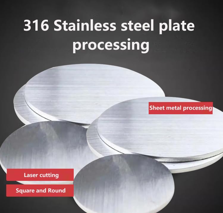 316 Stainless Steel Sheets, 1pcs 316 Stainless Plates 0.04" x 8", Thickness 0.04"/1mm, Diameter 8"/200mm. 316 Stainless Steel Round Plate. Diameter=8inch/200mm Round plate Thickness:0.04inch/1mm
