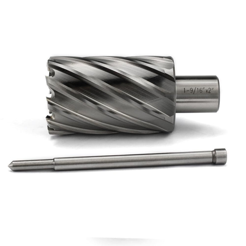 Annular Cutter 3/4 Inch Weldon Shank 1-9/16 Cutting Diameter 2 Cutting Depth Slugger Bits HSS Kit for Magnetic Drill Press