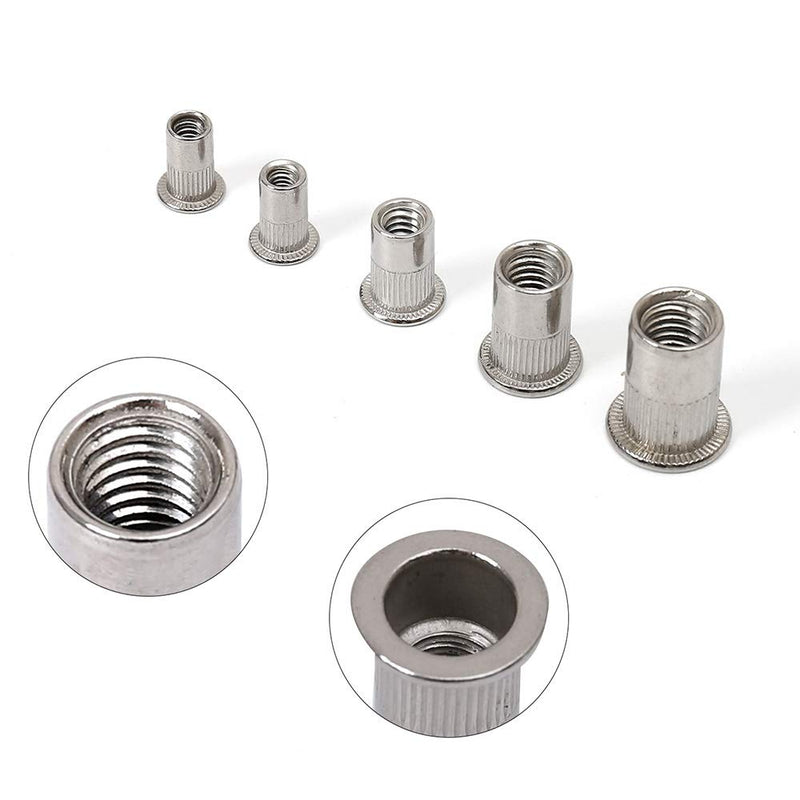 Stainless Steel Rivet Nuts Kit #8-32#10-24 1/4"-20 5/16"-18 3/8"-16 Threaded Insert Nutsert Rivnuts 8-32*10-24*1/4-20*5/16-18*3/8-16