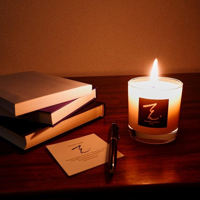 Ten.candle Aroma Candle Woodwick Cypress Essential Oil Soy Wax 160g - NewNest Australia