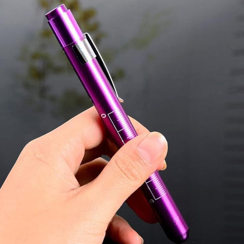 Katartizo Green Pen Light with Pupil Gauge LED Penlight for Nurses Doctors, Reusable Medical Penlight for Nursing Students Doctors