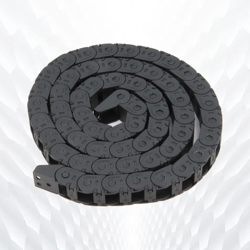 1Meter/39.4Inch Drag Chain Cable Carrier 10x11mm Open Type R18 Cable Chain Wire for 3D Printer and CNC Machines Comes with a Pair End Connectors,1pcs Screwdriver Tool