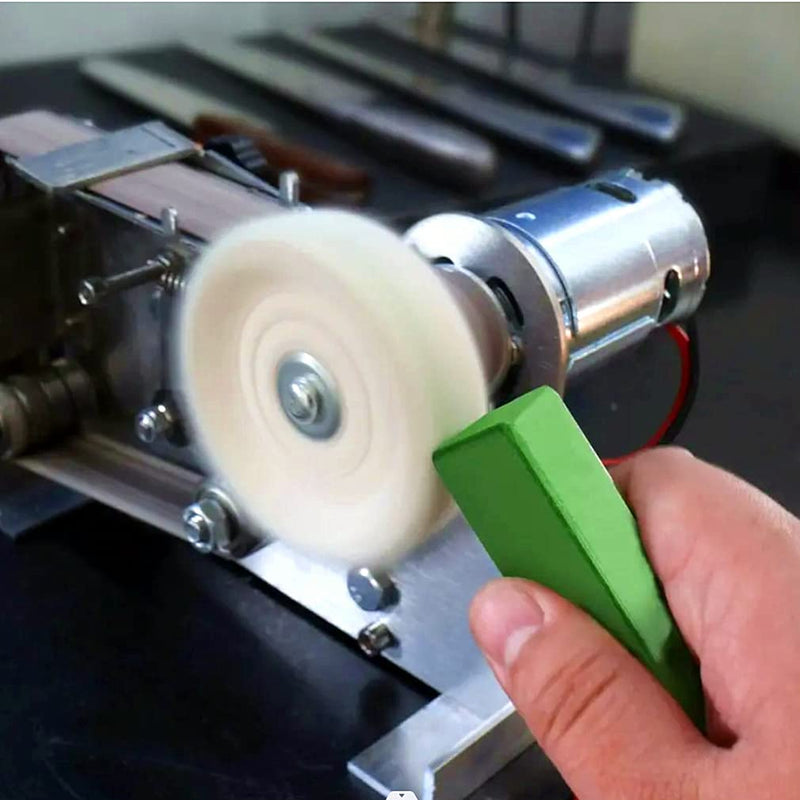 Green Metal Polishing Buffing Compound Bar for Metal Polishing Removing Scratches from Hard Metals, Stainless Steel, Chrome, Iron-1 Pound Green