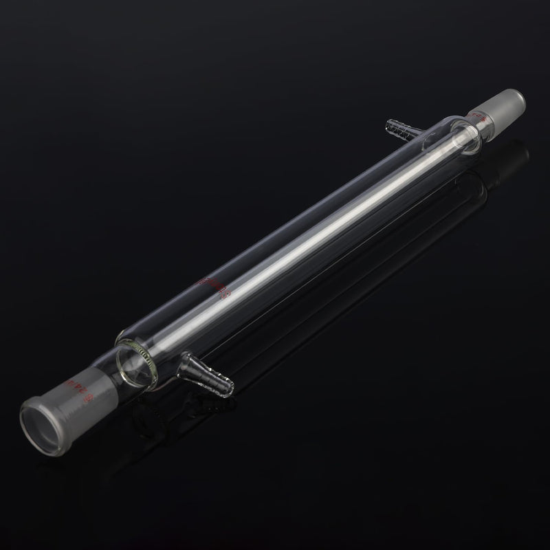 stonylab Liebig Condenser, Borosilicate Glass Liebig Condenser with 24/40 Joint, Jacket Length 11.81 Inch, Laboratory Condensation Distillation Glassware 300 mm
